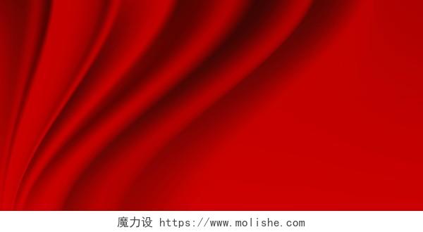 节日喜庆红色金色丝绸布纹理展板背景